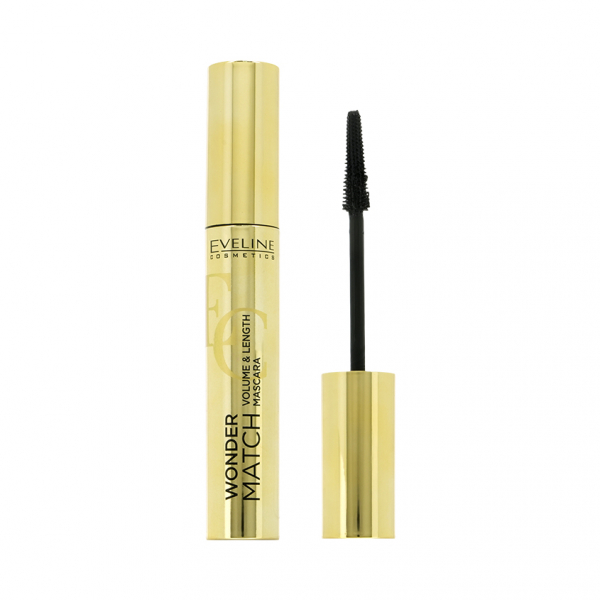 Тушь для ресниц `EVELINE` WONDER MATCH удлинение и объем тон intense black